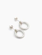 Silver Eternity Stud Earrings