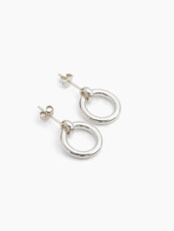 Silver Eternity Stud Earrings