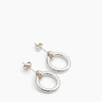 Silver Eternity Stud Earrings