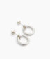 Silver Eternity Stud Earrings