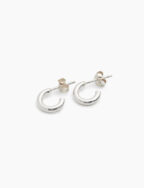 Silver Huggie Earrings