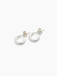 Silver Huggie Earrings