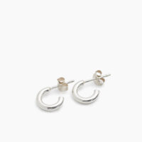 Silver Huggie Earrings